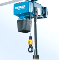 Demag dc pro hoist with electric trolley