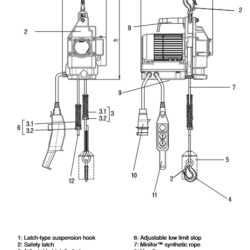 minifor hoist tr1225 sy parts