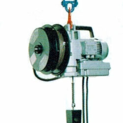 minifor portable hoists with reeler side view