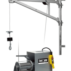 l'europea hg200 scaffold hoist set up