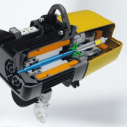 Gis GP electric chain hoist workings inside view