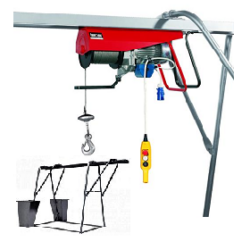 HE500 gantry hoist for use with a trestle