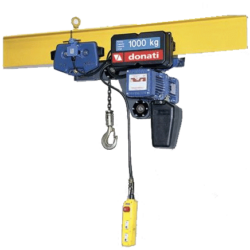 Donati DMK electric hoist with low headroom configuration